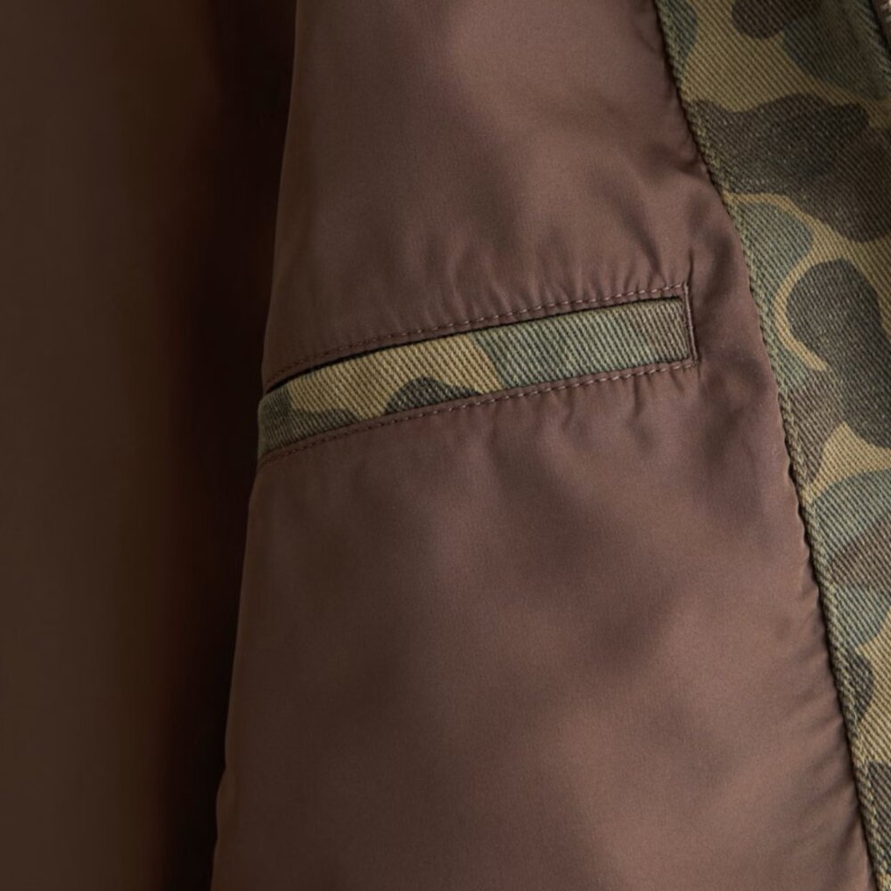 Abercrombie & Fitch Olive Camo Lightweight Cropped Zip Workwear Jacket, Large - Picture 2 of 8